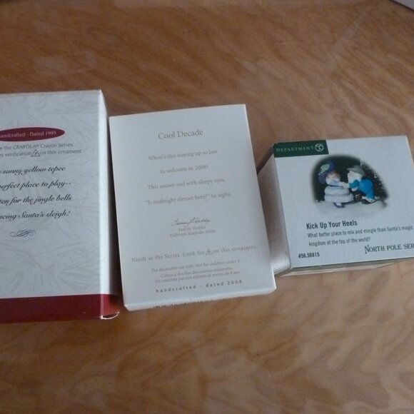 Hallmark Keepsake Lot of 7 Ornaments & Department 56 Christmas Figurine 1 - Picture 5 of 5